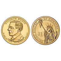 USA 2013 1 dollar Woodrow Wilson 28th President D