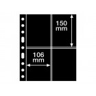 Leuchtturm plastic sheets GRANDE 4 pockets 106x150 mm black