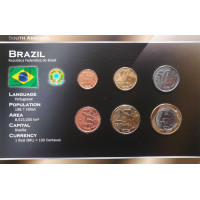 Brazil 2004-2009 year blister coin set