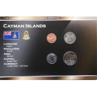 Cayman Islands 2002-2005 year blister coin set