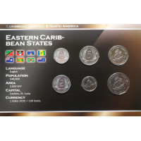 Eastern Caribbean States 2004-2009 year blister coin set