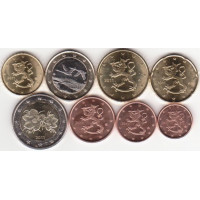Finland 2011 Euro coins UNC set