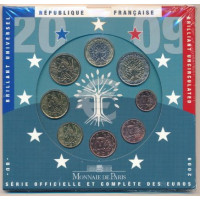 France 2009 Euro coins BU set