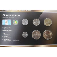 Guatemala 1998-2007 year blister coin set