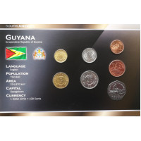 Guyana 1991-2002 year blister coin set