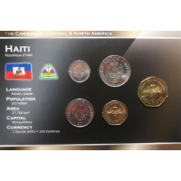 Haiti 1995-2003 year blister coin set