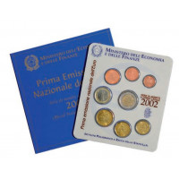Italy 2002 Euro coins BU set
