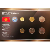 Kyrgyzstan 2008 year blister coin set