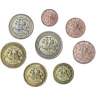 Lithuania 2015 Euro coins UNC Set