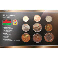 Malawi 1996-2006 year blister coin set