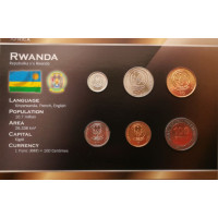 Rwanda 2003-2007 year blister coin set