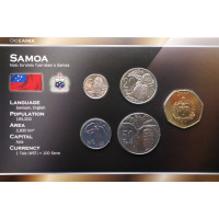 Samoa 2002-2006 year blister coin set