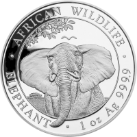Somalia 2021 Elephant Ag999 1oz