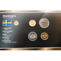 Sweden 2001-2009 year blister coin set