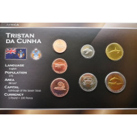 Tristan Da Cunha 2008 year blister coin set