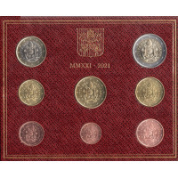Vatican City 2021 Euro coin BU set