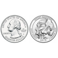 USA 2013 Quarter Mount Rushmore D