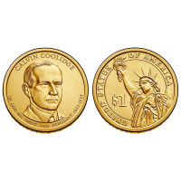 USA 2014 1 dollar Calvin Coolidge 30th President P