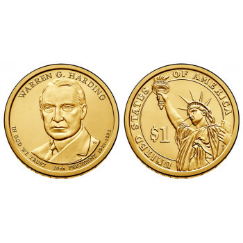 USA 2014 1 dollar Warren G. Harding 29th President P