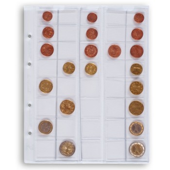 Leuchtturm coin sheets OPTIMA for Euro coins sets