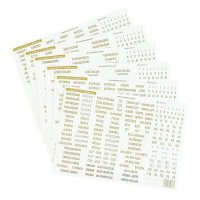 Leuchtturm coutry labels with gold lettering