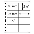 Leuchtturm sheets VARIO 8 way horizontal clear division