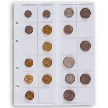 Leuchtturm coin sheets OPTIMA for 34mm coins