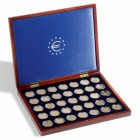 Leuchtturm pressentation case Volterra Uno de Luxe for 35 2-euro coins in capsulas
