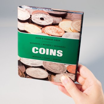 Leuchtturm coin Wallet with 8 coin sheets each for 6 coins up to 33mm