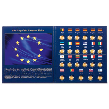 Leuchtturm Presso album for 23 coins of 2 Euro - 30 years of EU flag