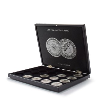 Leuchtturm pressentation case Volterra for 20 silver Australian Kangaroo coins