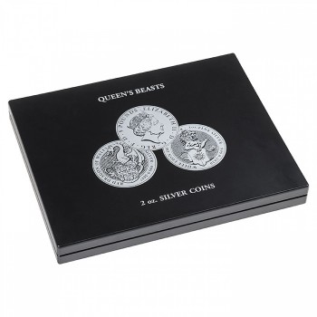 Leuchtturm pressentation case Volterra for 11 “Queen’s Beasts” 2 oz silver coins
