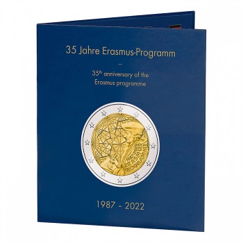 Leuchtturm Presso album for 23 coins of 2 Euro - Erasmus