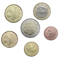 Andorra 2014 Euro coins UNC set
