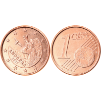 Andorra 2017 1 cent and 2 cent set