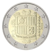 Andorra 2018 2 euro regular coin