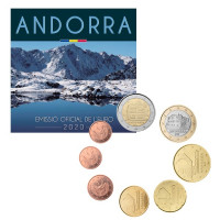 Andorra 2020 Euro coins BU set