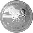 Australia 2009 Year of the Ox silver lunar