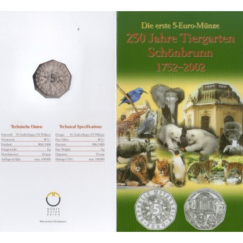 Austria 2002 250 years of the Schönbrunn Zoo