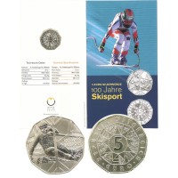 Austria 2005 5 euro 100 Years of Skiing BU