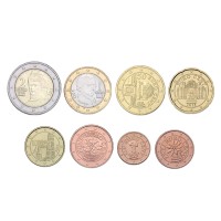 Austria 2017 Euro coins UNC set