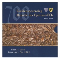 Belgium 2002 Euro coins BU set FDC