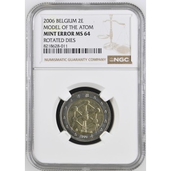 Belgium 2006 Atomium Mint Error graded NGC MS64