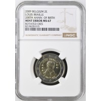 Belgium 2009 200th anniversary of Louis Braille’s birth Mint Error graded NGC MS67 Belgium 2009 200th anniversary of Louis Braille’s birth Mint Error graded NGC MS67
