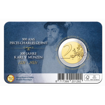 Belgium 2021 500th Anniversary of Charles V Coins