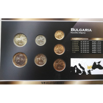 Bulgaria 1999-2002 year blister coin set