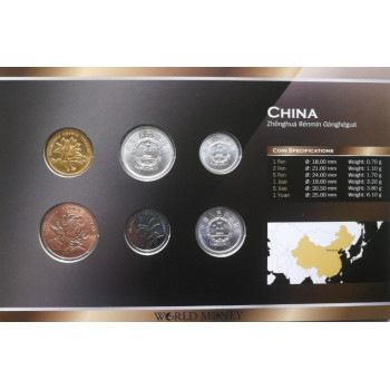 China 1986-2011 year blister coin set
