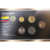 Colombia 2003-2008 year blister coin set