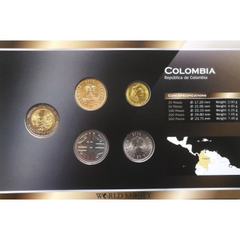 Colombia 2003-2008 year blister coin set