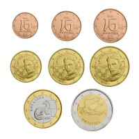 Croatia 2023 Euro coins UNC set